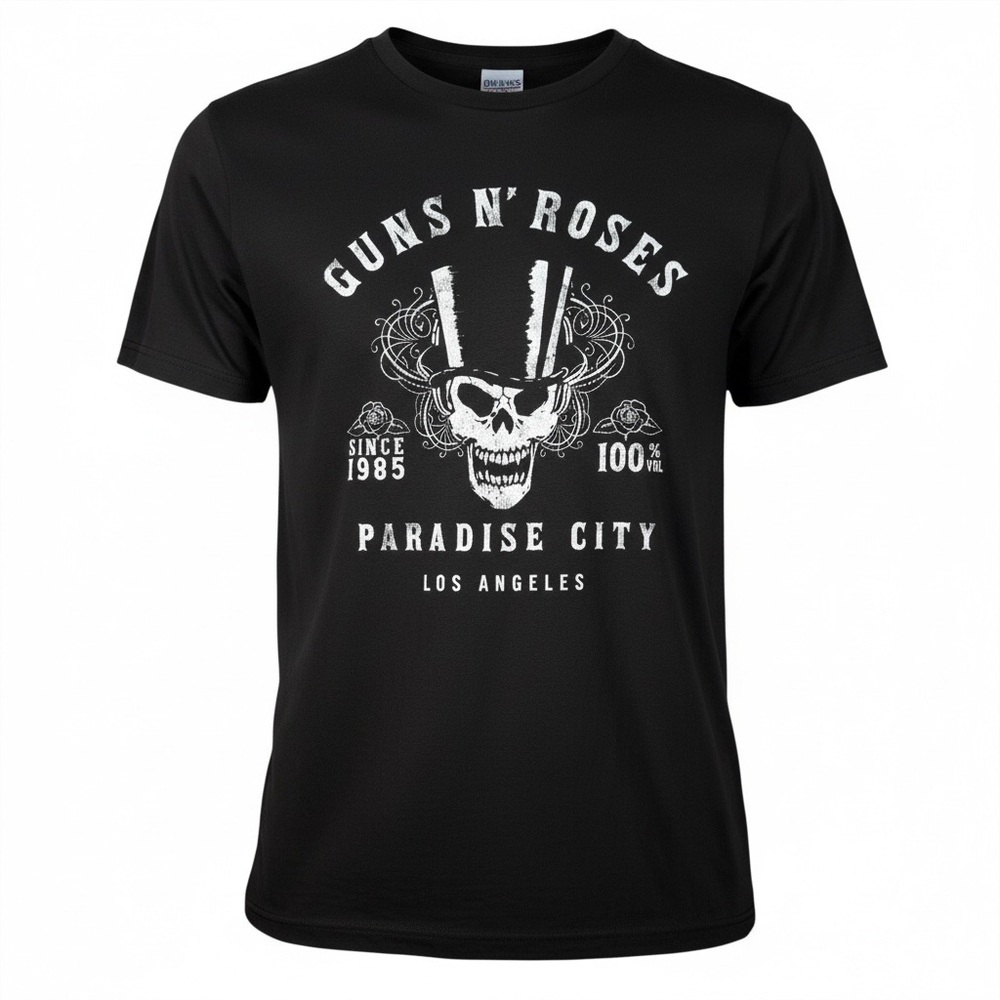 New Guns N' Roses Black Paradise City Band tshirt, Unisex Men Women’s, Small